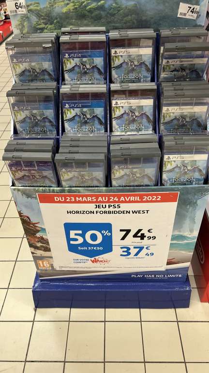 Horizon Forbidden West sur PS5 (Via 37.50€ sur Carte Fidélité) - Martigues (13)