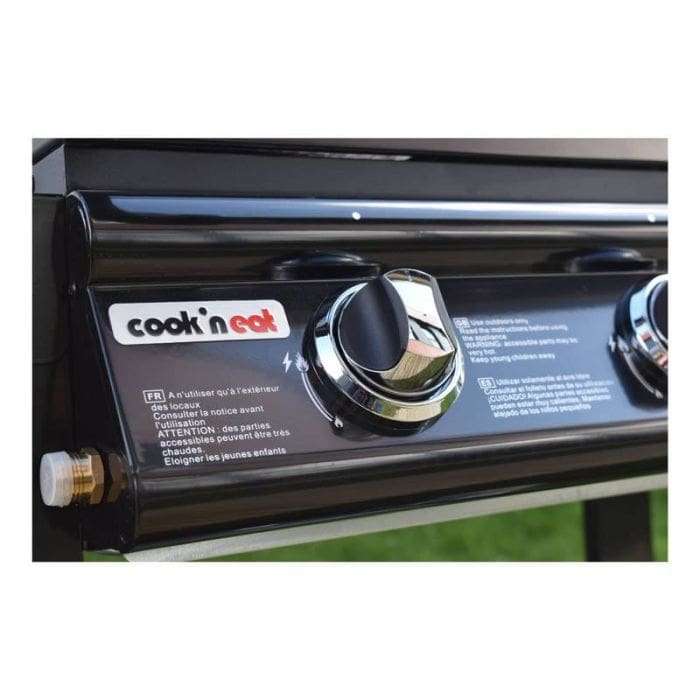 Barbecue à gaz Cook N Eat - 3 brûleurs + plancha