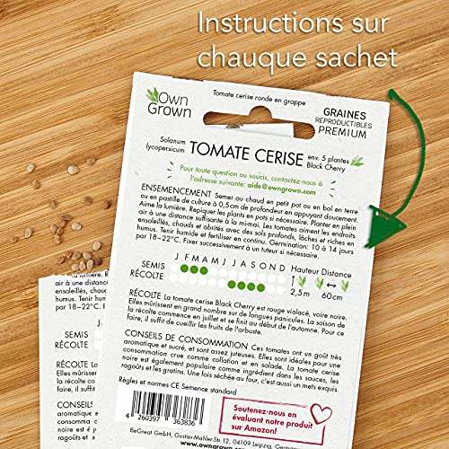 Kit de graines de tomates - 8 variétés (vendeur tiers, via coupon) –