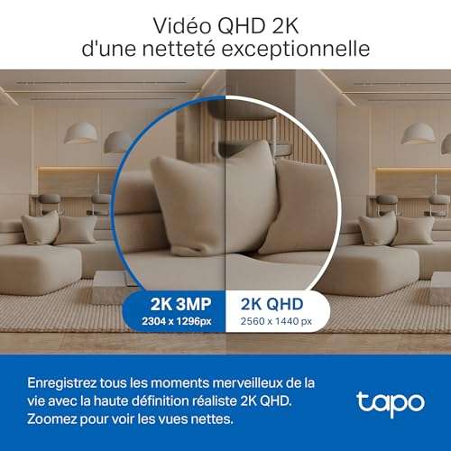 Caméra Surveillance WiFi TP-Link Tapo 2K