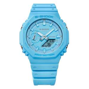 Montre Casio G-Shock, Bracelet résine bleu clair GA-2100-2A2ER