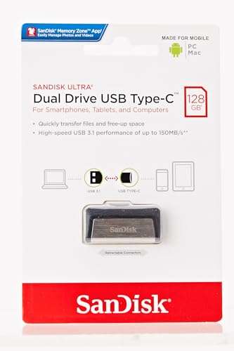 Carte SanDisk Ultra Dual USB Type-C - 128 Go USB 3.1