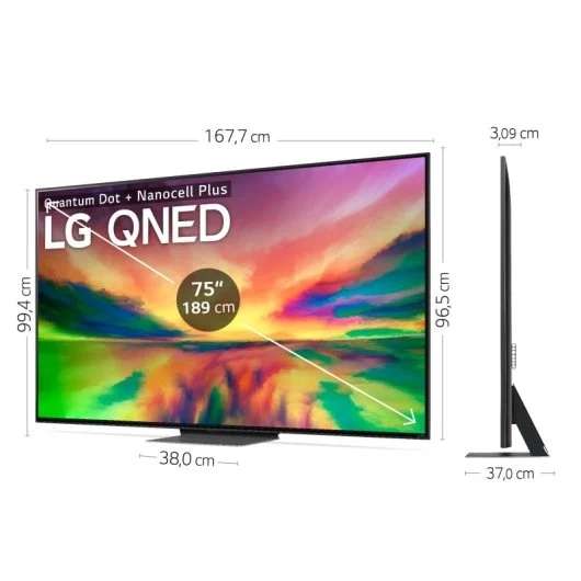 TV 75" LG 75QNED826RE - QNED UltraHD 4K HDR10