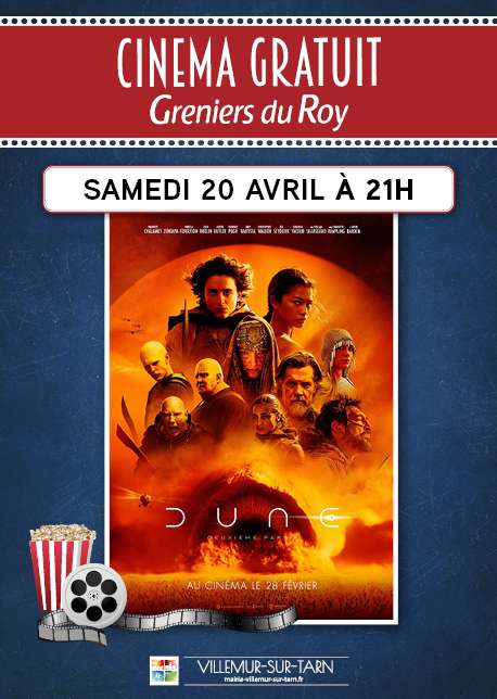 Séances de cinéma gratuites en mars et avril 2024 aux Greniers du Roy - Villemur-sur-Tarn (31)