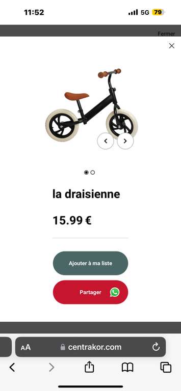 Vélo DRAISIENNES - Le Guidon Niortais