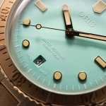 20% de réduction sur une sélection de montres Oris - Ex: Montre Oris Divers Sixty-Five Bronze cadran vert bracelet cuir marron 38 mm