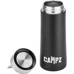 Bouteille à vide en acier inoxydable 550ml Campz - Noir, sans BPA