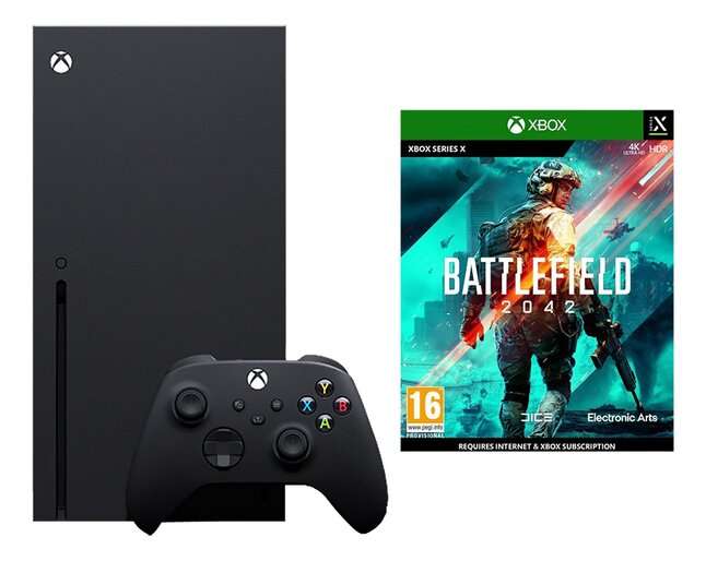 Pack console Microsoft Xbox Series X + Battlefield 2042 (frontaliers Belgique)