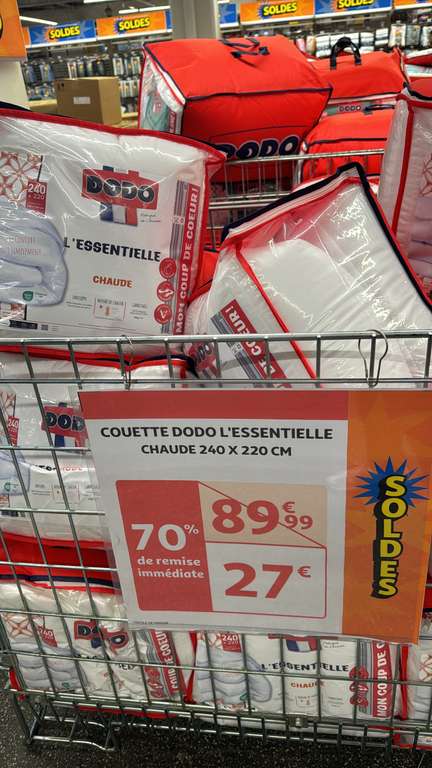 Couette dodo chaude 240x260 - Auchan La Défense (92) –
