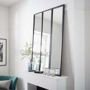 Miroir style atelier - l.85 x H.115 cm