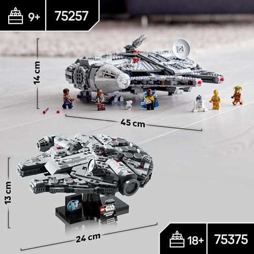 Jeu de construction Lego Star Wars (75375) - Millennium Falcon spéciale 25e anniversaire (via coupon)