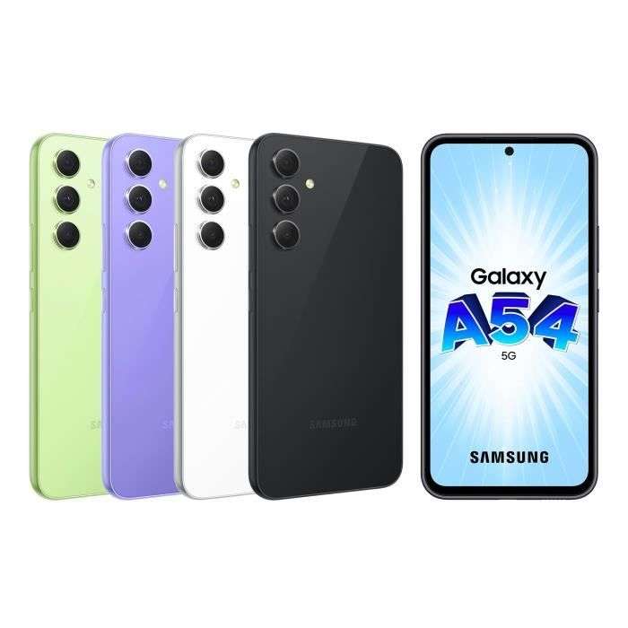 Smartphone 6,4" Samsung Galaxy A54 5G - Dynamic AMOLED, 120 Hz, 8 Go de RAM, 128 Go + Manette de jeu Razer Kishi V2 (USB-C)