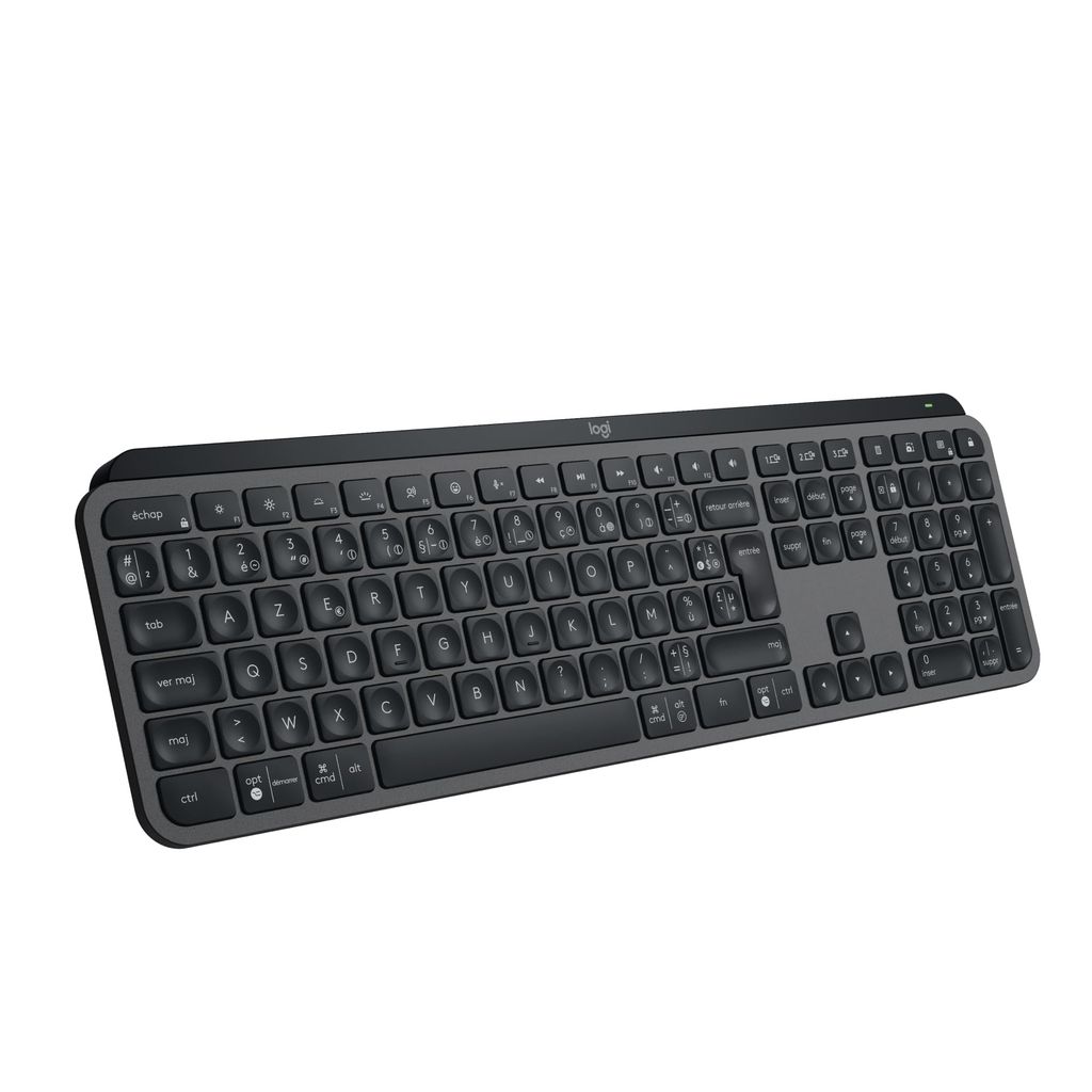 Clavier sans Fil Logitech MX Keys S - Azerty, rétroéclairé, rechargeable USB-C, Gris (Via ODR de 20€)