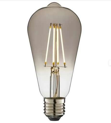 Lot de 2 ampoules led décoratives Edison E27, 470Lm = 40W, LEXMAN