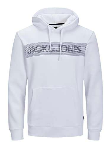 Sweat à capuche Jack & Jones - Blanc, Différentes tailles disponibles