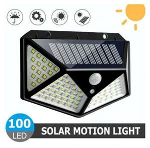 [Nouveaux Clients] Applique Murale Lampe solaire extérieure à 100 LED avec détection de mouvement