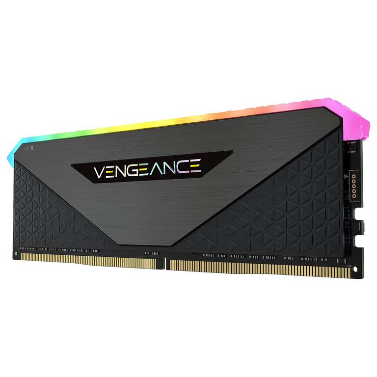 Kit mémoire RAM DDR4 Corsair Vengeance RGB RT ‎CMN32GX4M2Z3600C16 - 32 Go (2x 16 Go), 3600 MHz, C16