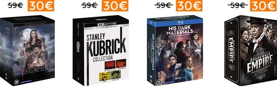 50% de réduction immédiate sur une sélection de coffrets Blu-ray, Blu-ray  4K & DVD - Ex : Jason Bourne : L'intégrale en Blu-ray (5 films) –