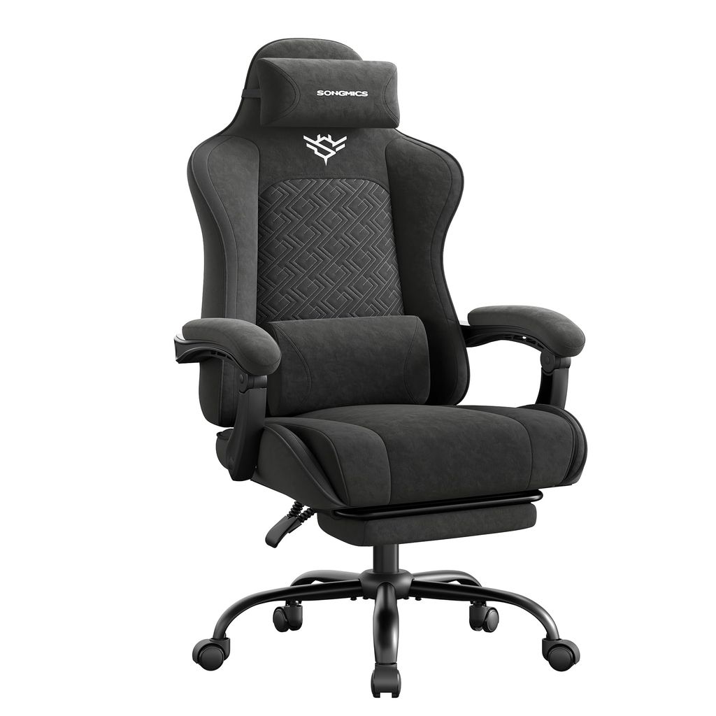 Chaise Gaming Songmics - Ergonomique, Coussin d’Assise à Ressorts