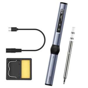 Fer à souder portable FNIRSI HS-01 - PD USB-C 65W, température réglable 80-420°, écran digital, mise en veille automatique