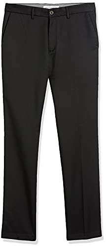 Pantalon habillé Amazon Essentials sans pince coupe ajustée pour Homme - Taille 30W/34L