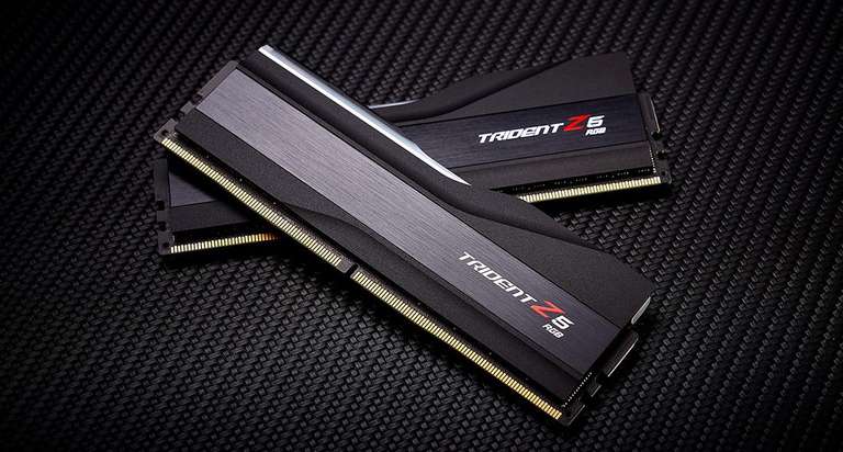 Kit Mémoire RAM G.Skill Trident Z5 RGB 64Go (2x32 Go) DDR5-6400 CL32 F5 (F5-6400J3239G32GX2-TZ5RK)