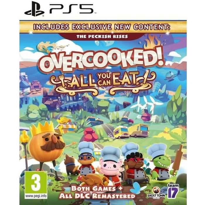 Sélection de jeux vidéo en promotion - Ex : Overcooked : All You Can Eat sur PS5 (Vendeur tiers)