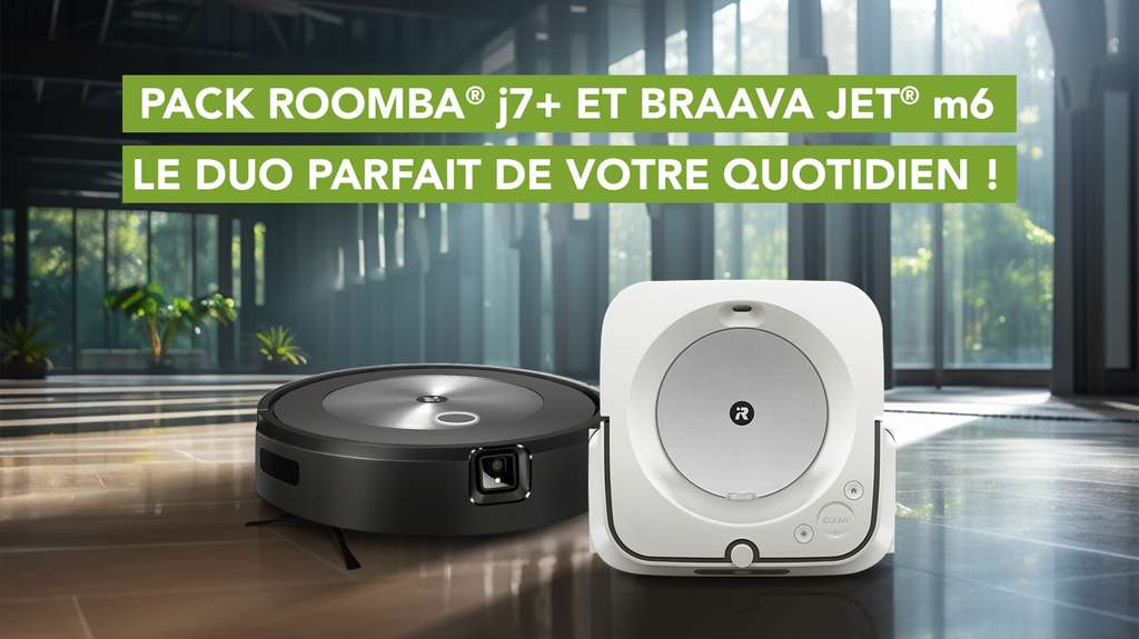 IROBOT Robot Aspirateur Laveur Roomba Combo i8+ i8578 pas cher
