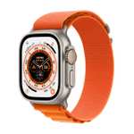 Montre connectée Apple Watch Ultra (GPS + Cellular, 49mm) - Boîtier en Titane avec Boucle Alpine Orange - Small