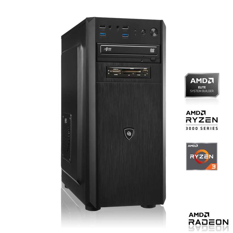 PC Fixe - Ryzen 3 3200G, 8 Go RAM, 128 Go SSD