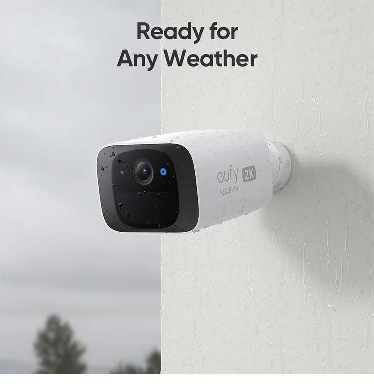 Caméra de surveillance extérieure sans fil SoloCam C210 - résolution 2K, sans frais mensuels, Wi-Fi