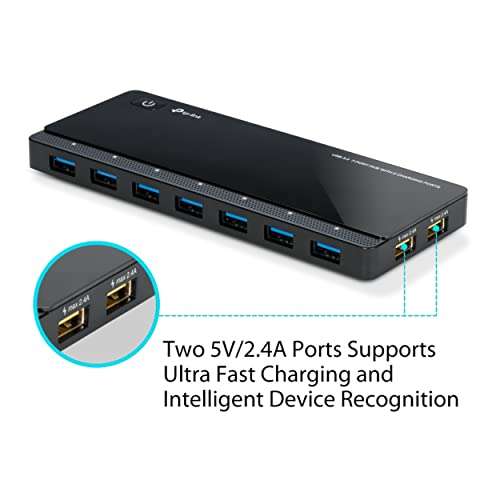 Hub TP-Link UH720 - 7 ports + 2 ports de chargement