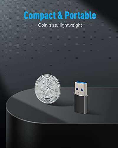 Lot de 3 adaptateurs USB-C Femelle vers USB-A Mâle ‎BRV Explorer PQ080 (Via coupon - Vendeur tiers)