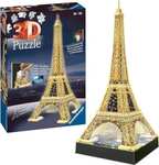 Puzzle 3D Building Ravensburger, Tour Eiffel illuminée, 216 pièces