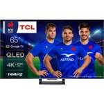 TV 65" TCL 65C735 (2022) - QLED, 4K, 144 Hz, HDR Pro, Dolby Vision IQ, FreeSync Premium, HDMI 2.1, VRR & ALLM, Google TV (Via ODR de 100€)