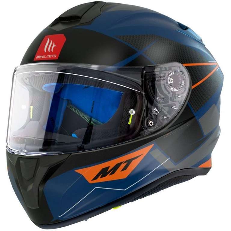 Casque MT Helmets Targo - Podium - Noir / Bleu Du XS Au L