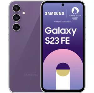 Smartphone 6.4" Samsung Galaxy S23 FE 128 Go Violet - Autres couleurs à 379€ (Via bonus reprise + ODR 70€)