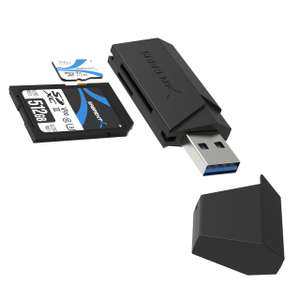 Clé USB Lecteur de carte mémoire SABRENT - USB 3.2, Accès Simultané à 2 Cartes SD/Micro SD (Vendeur Tiers, via coupon)