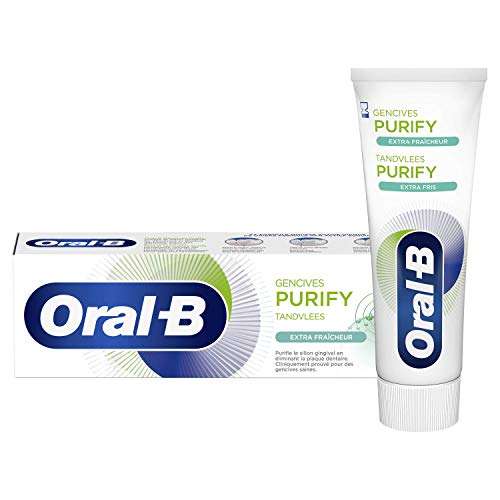 Lot de 12 tubes de dentifrice Oral-B Gencives Purify Extra - 12 x 75 ml