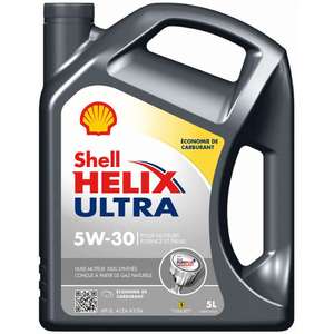 Huile moteur Shell Helix Ultra 5W30 5L (Via 11,37€ sur la carte de fidélité) (5W40 à 25.83€)
