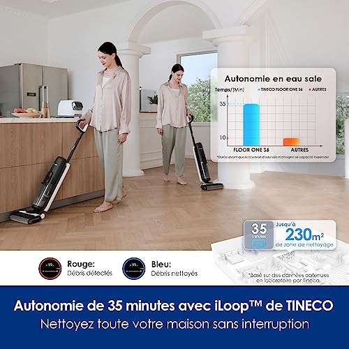 Nettoyeur de sols sans fil Tineco Floor One S6 (via coupon - vendeur tiers)