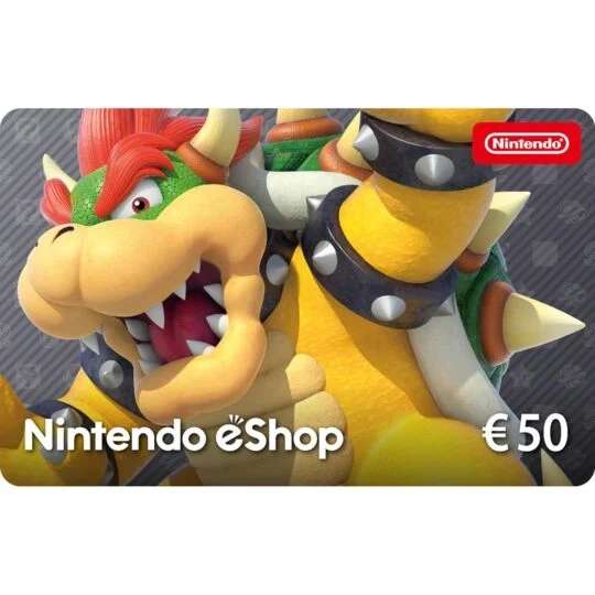 Carte cadeau Nintendo eShop de 50€ (Dématérialisé)