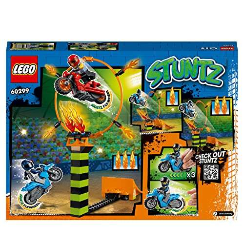 Lego City 60299 - Le Spectacle des Cascadeurs, Motos à Rétrofriction