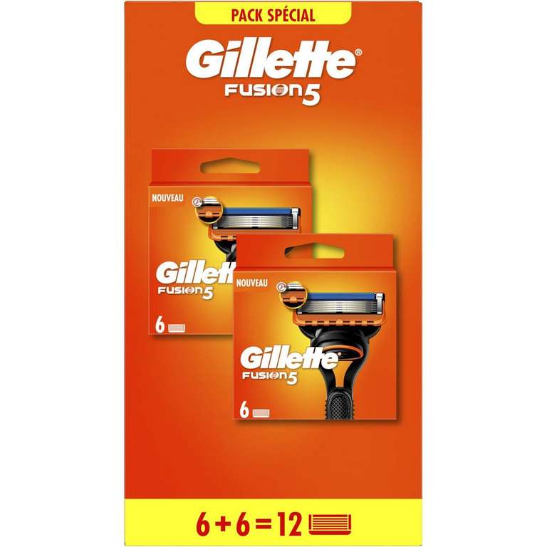 Pack 14 recharges de lames rasoir Gilette Fusion 5 (via 32,17€ sur la carte fidélité)