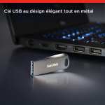 Clé USB SanDisk 128 Go Ultra Luxe, USB 3.2, allant jusqu'à jusqu'à 400 Mo/s