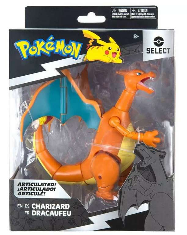 Figurine articulée Pokémon : Dracaufeu - 15cm (via Retrait magasin)