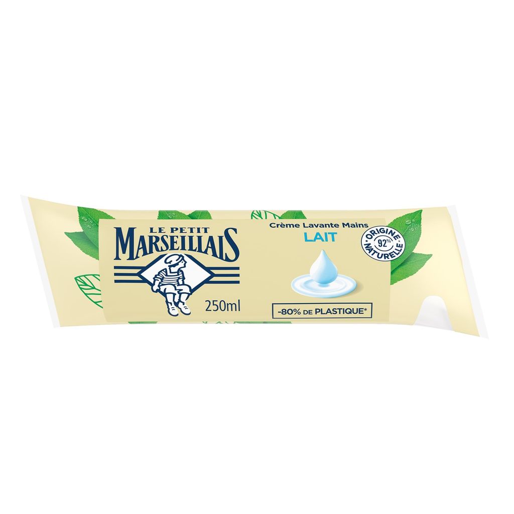 Recharge de 250ml de Crème Lavante Mains Lait Le Petit Marseillais