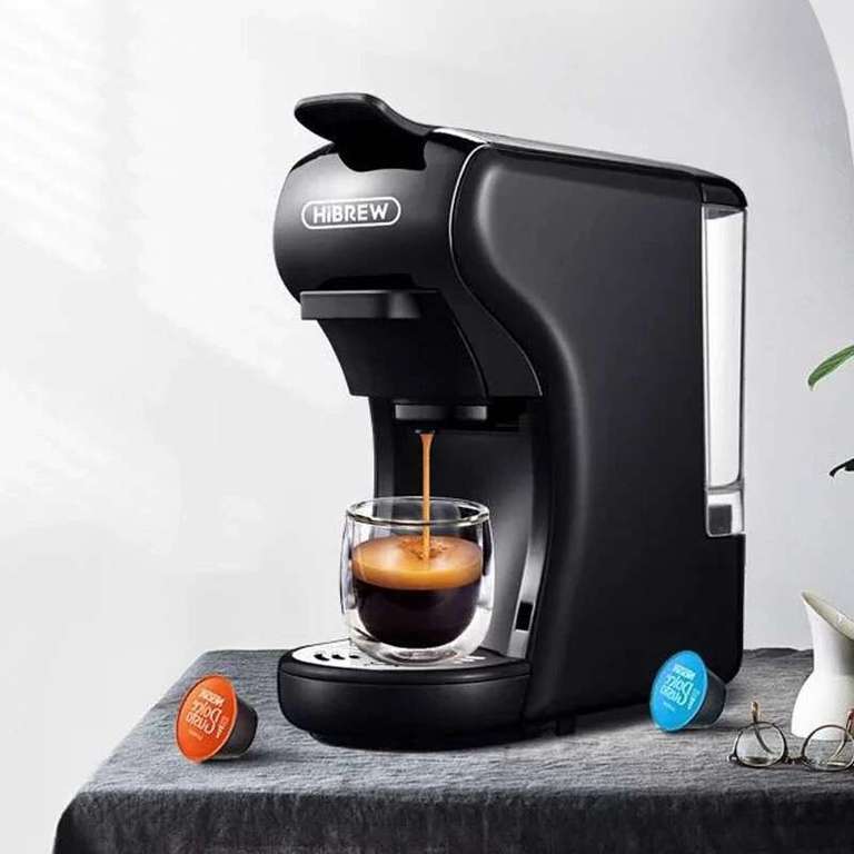 Sélection de cafetières HiBREW - Ex : Cafetière Multi-capsules HiBREW H2B -  19 bars, compatible Nespresso+Dolce Gusto+ESE+Kucp+café moulu –