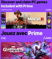 [Prime Gaming] 11 Jeux PC offerts: Mafia II DE, Fruitbus, etc. + Ajouts Luna: Resident Evil 2, Marvel's Guardians of the Galaxy, etc.