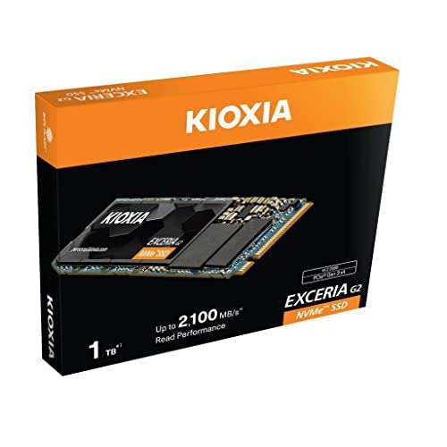SSD interne M.2 NVMe Kioxia Exceria G2 - 1 To, PCIe 3.0, TLC, DRAM